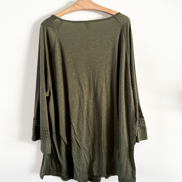 NWT - Women Plus Size Kimono Style Long Sleeve Blouse - 4 X - Picture 3 of 8